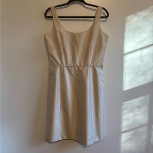 100% Silk Cocktail Reception Wedding Dress Structured Large Vintage